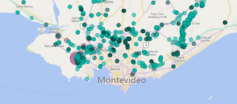 Georreferenciación de depósitos logísticos en área metropolitana