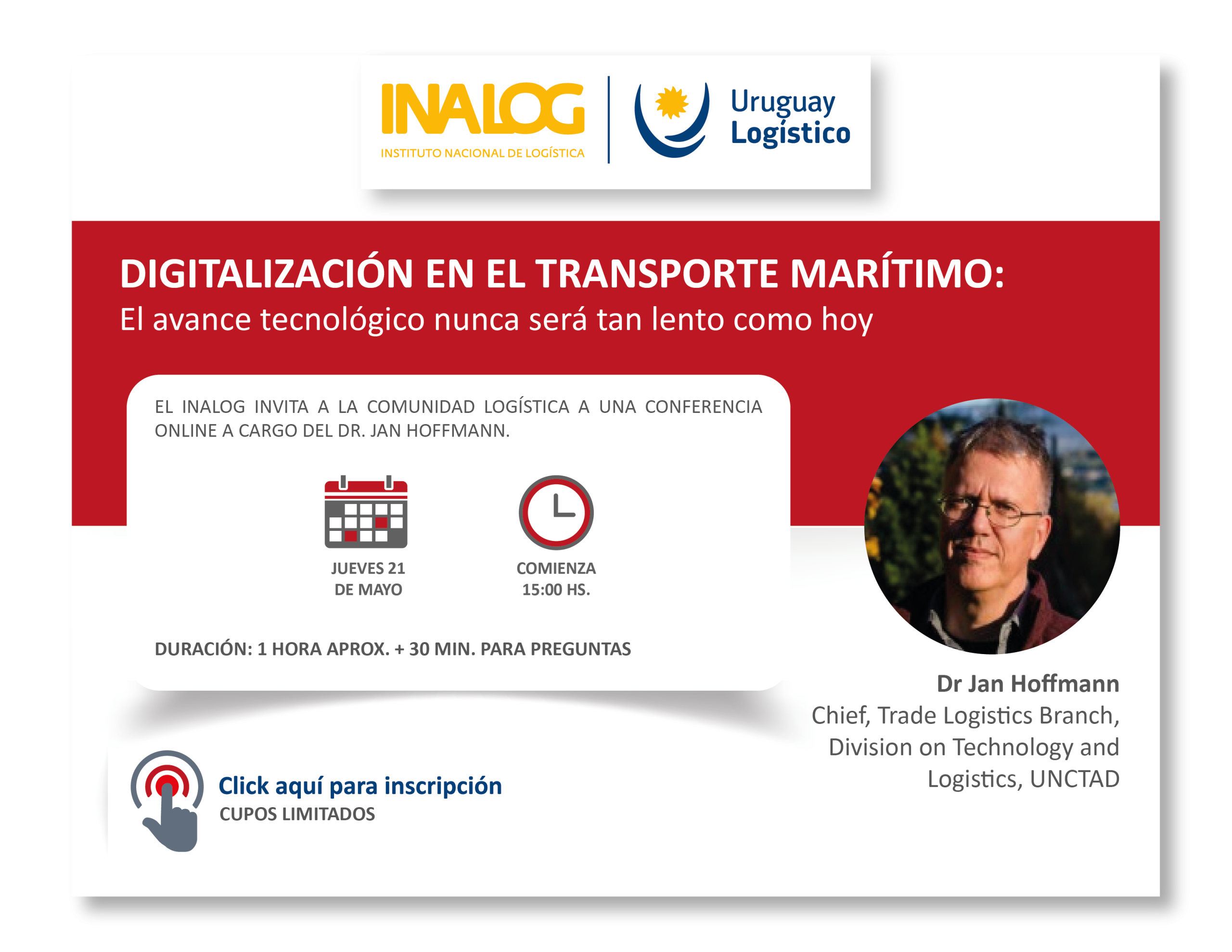 Conferencia online Jan Hoffmann – Digitalización del transporte marítimo