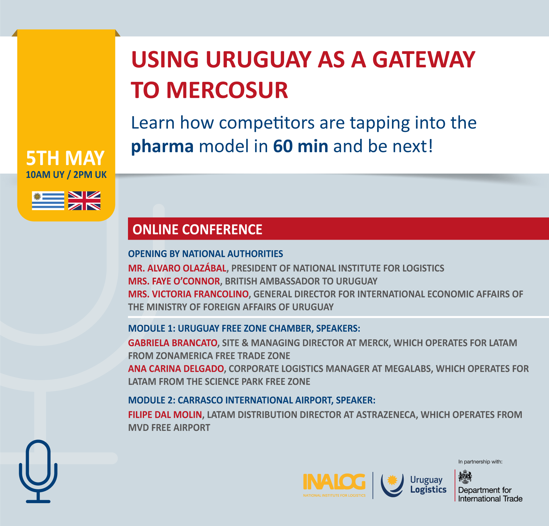 Conferencia online – Using Uruguay as a gateway to Mercosur