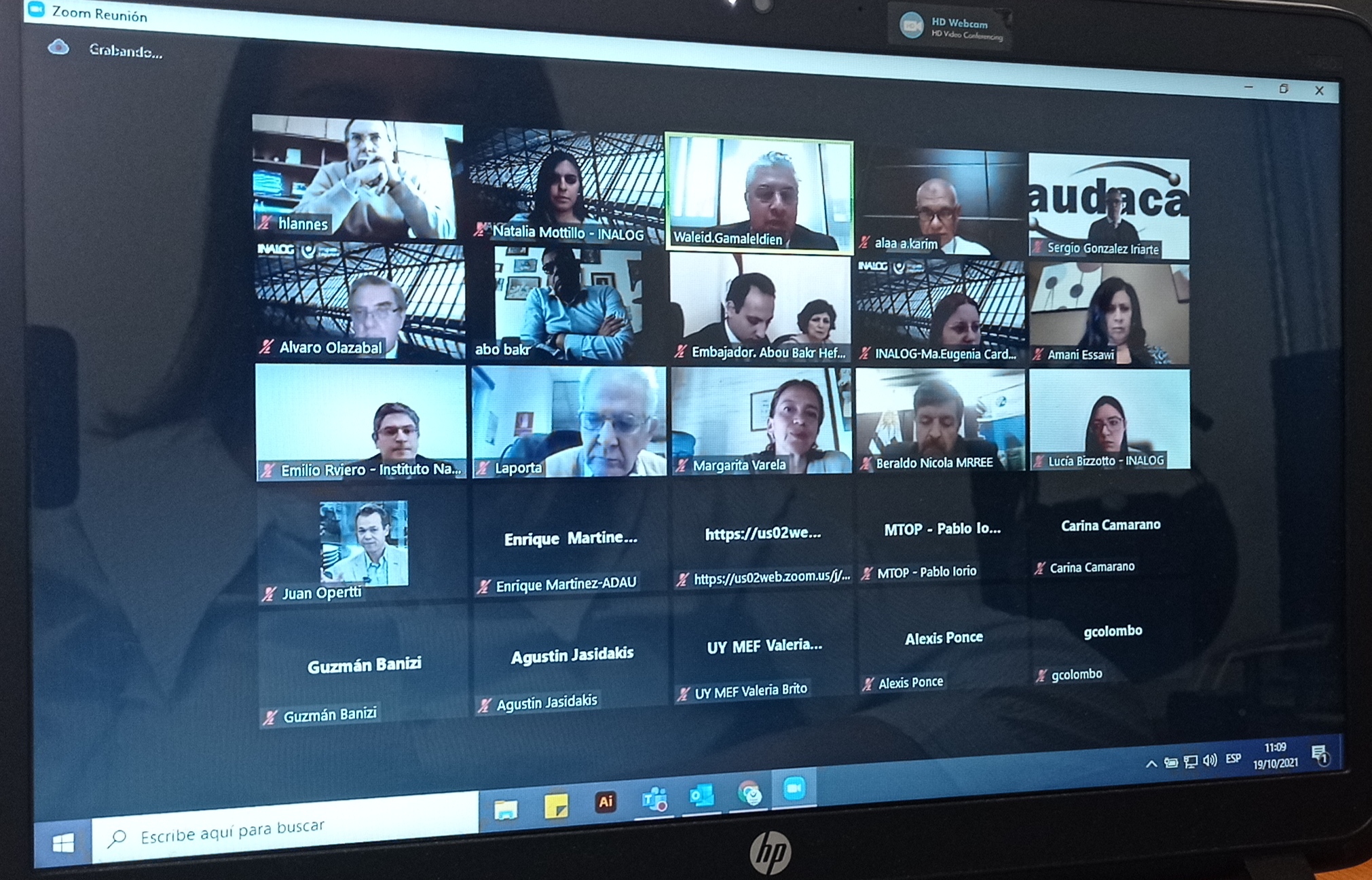 Reunión virtual con autoridades del Canal de Suez