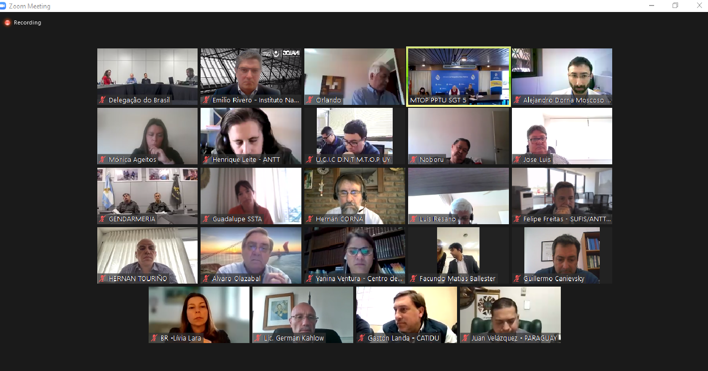 Reunión técnica preparatoria de la LXII reunión del subgrupo de trabajo n°5 “transporte” del Mercosur