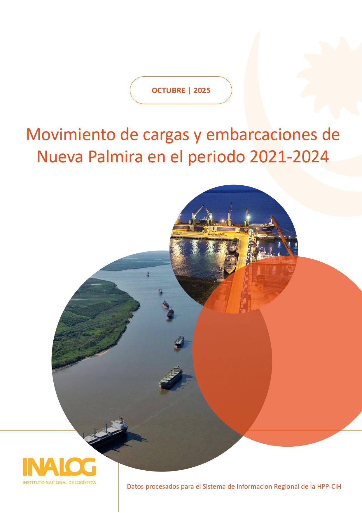 Movimiento de cargas y embarcaciones de Nueva Palmira en el periodo 2021-2024
