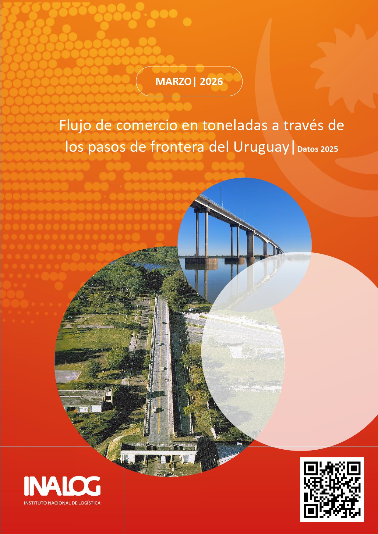 Flujo de comercio en toneladas en los pasos de frontera del Uruguay